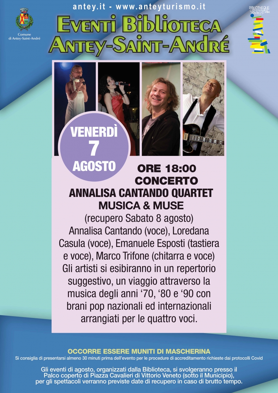 2020/08/07 CONCERTO ANNALISA CANTANDO QUARTET